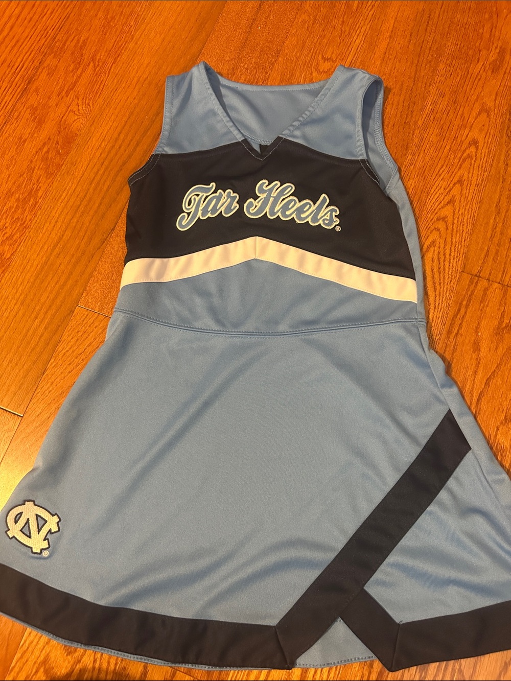 Tar Heels Light Blue Cheer Dress with Navy Trim